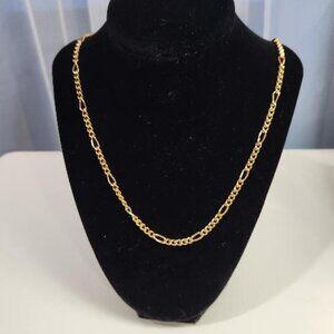 Vintage Roget Gold-toned Figaro Necklace